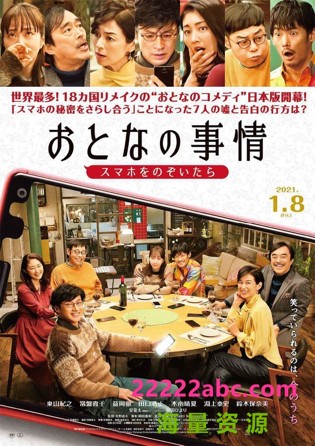 2021日本喜剧《大人的事情/完美陌生人日本版》BD720P.日语中字